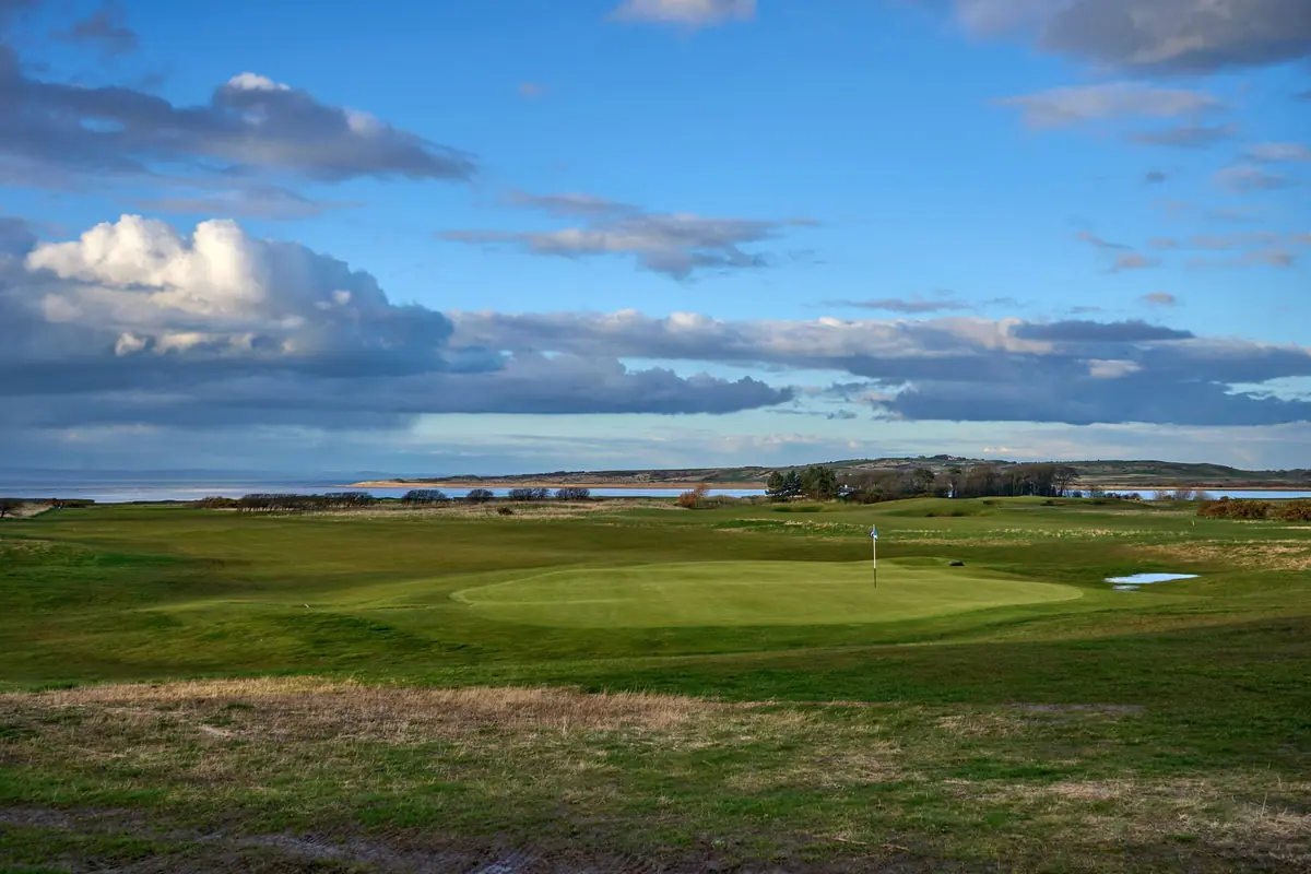 A links golf course under a big sky